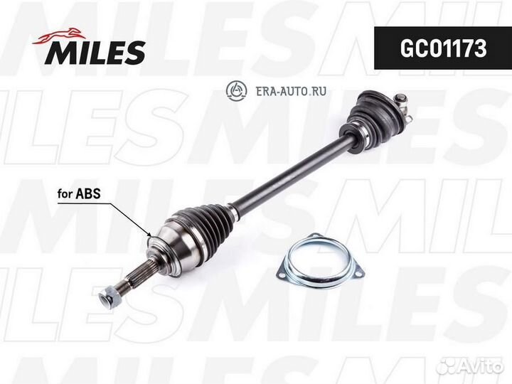 Miles GC01173 Привод в сборе renault logan I/sande