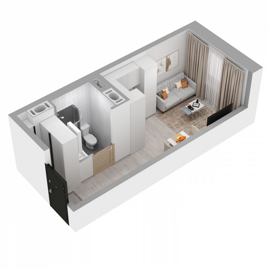 Квартира-студия, 21 м², 10/27 эт.