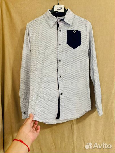 Рубашка на мальчика новая размер 38