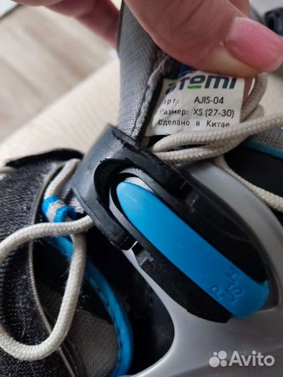 Роликовые коньки раздвижные 27-30 р. + защита