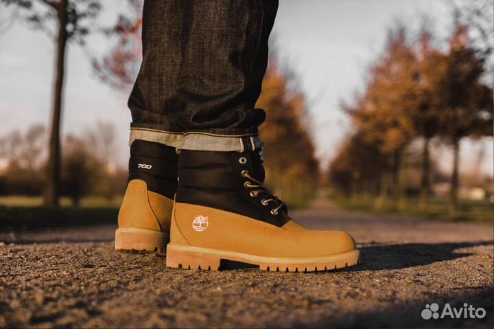 Ботинки Timberland The north face с мехом яч36
