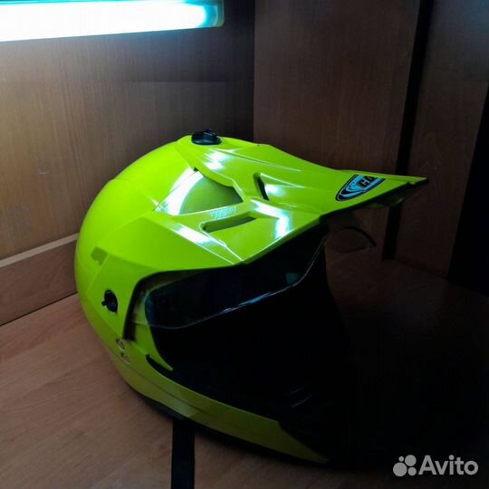 Кроссовый шлем cobra JK103B(Lime)