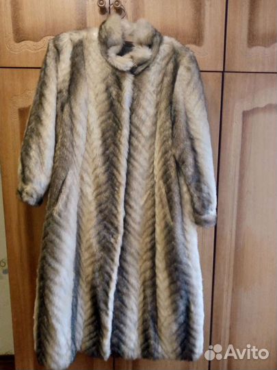 Шуба искусственная красивая под соболя