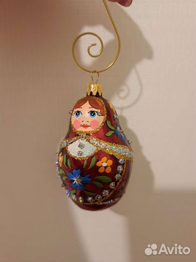 Елочные игрушки стекло польша