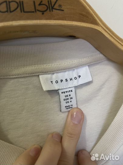 Лонгслив укороченный topshop