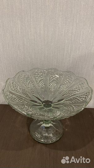 Ваза для фруктов на ножке СССР