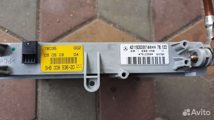 Радиатор печки электрический на mercedes w211