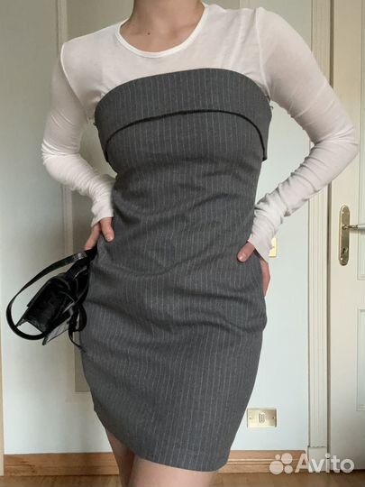 Платье zara офисный стиль