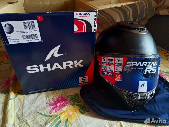 Шлем Shark Spartan RS Blank MAT разм. М