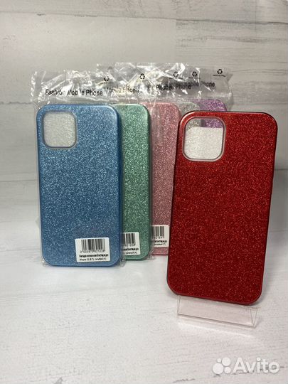 Чехол с блестками iPhone 12 pro max