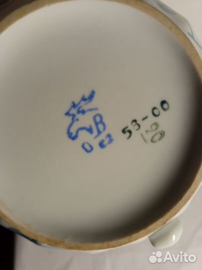 Заварочный чайник СССР. Вербилки. Костяной фарфор