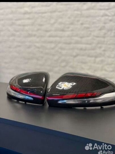 Накладки зеркал c205 e213 s222 Glc carbon