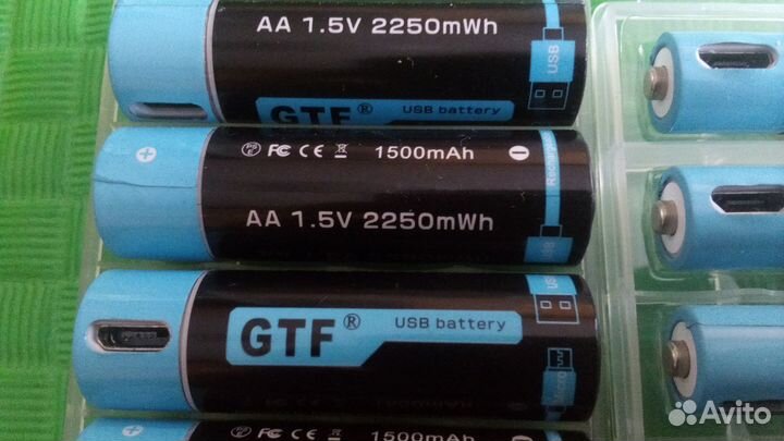 Литий-ионный аккумулятор GTF AA 1,5 в