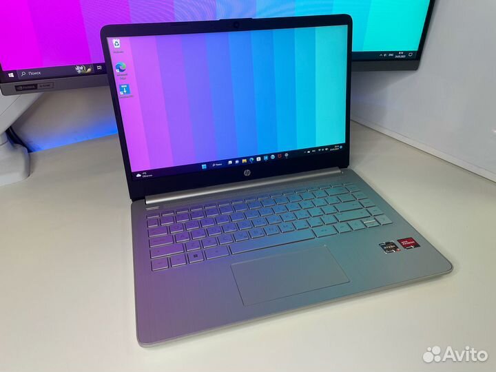 Тонкий Ноутбук HP Ryzen 3 5300u / SSD / озу 8гб