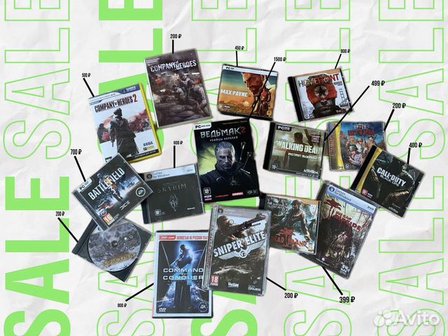 Компьютерные игры диски (Ведьмак и др.)