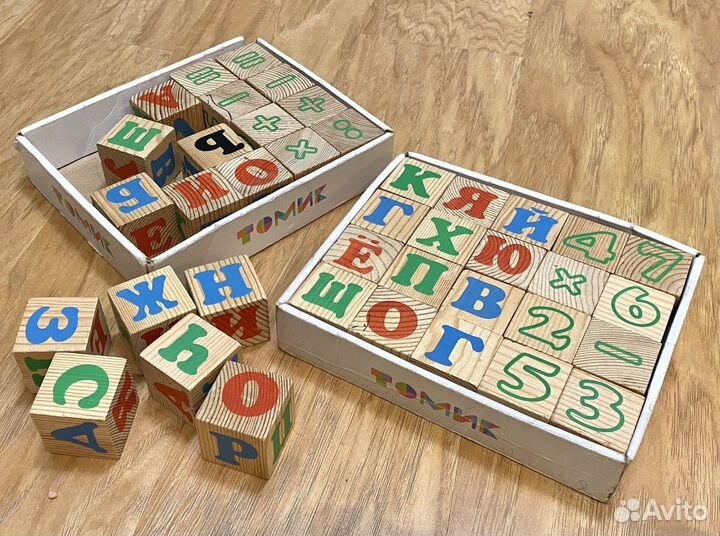 Деревянные игрушки кубики томик, магнитная мозайка
