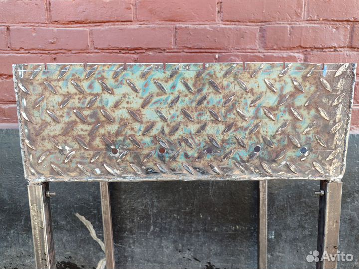 Мангал из листового железа чечевица 3 мм