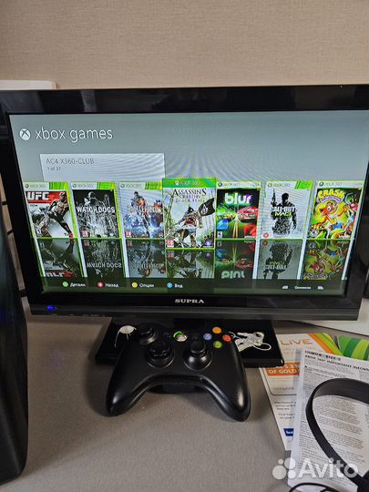 Xbox 360 slim прошитый 250gb 37 игр freeboot