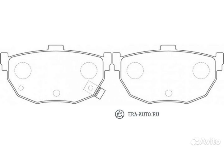 SB nagamochi BP22130 Колодки тормозные задние hyun