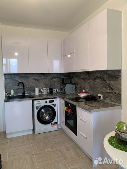 Угловая кухня. Белый глянец ксп:22530