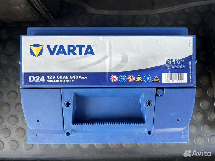 Аккумулятор Varta D24 60а/ч, 540EN