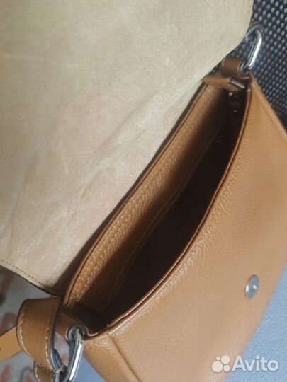 Сумка Palio рыжая, коричневая, кросс боди