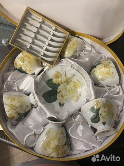 Чайный набор на 6 персон фарфор