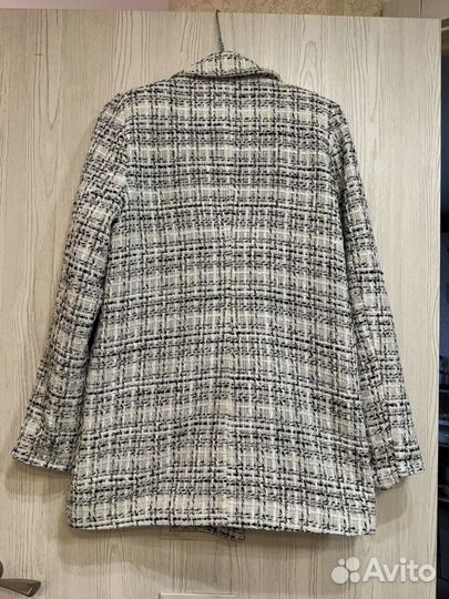 Твидовый пиджак женский свободного кроя + шорты