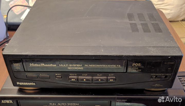 2 видеомагнитофона aiwa Panasonic