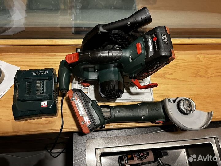 Аккумуляторные ушм и дисковая пила metabo