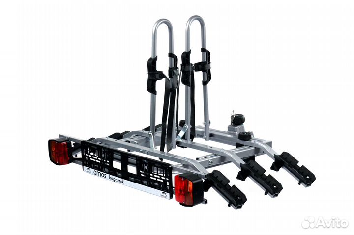 Велокрепление на фаркоп amos titan 3 plus