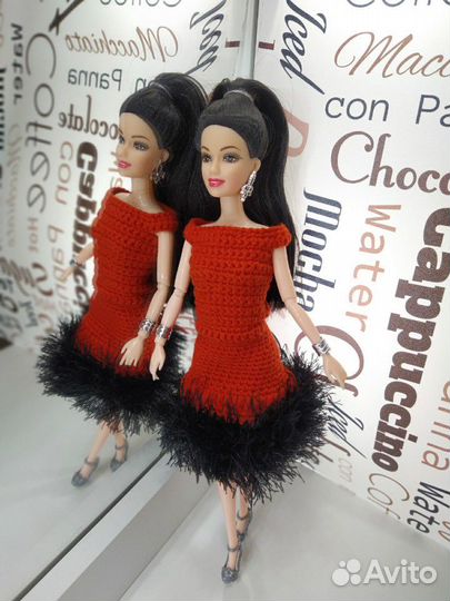 Платье одежда для куклы Барби