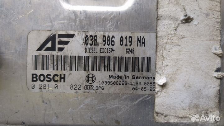 Блок управления двигателем Volkswagen Sharan, 2004