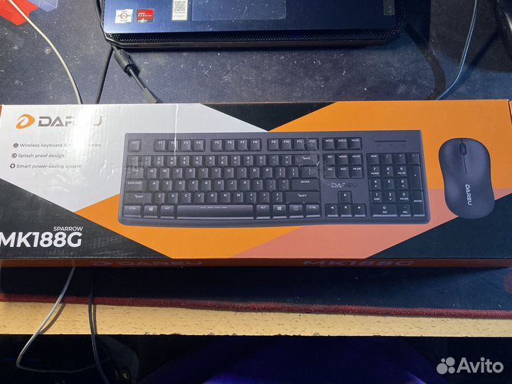 Комплект клавиатура+мышь Dareu MK188G Black