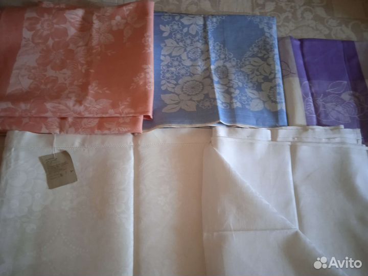 Льняные скатерти, новые, СССР
