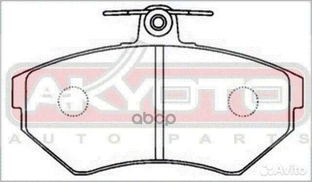 Колодки тормозные дисковые передние AKD-1009 AK