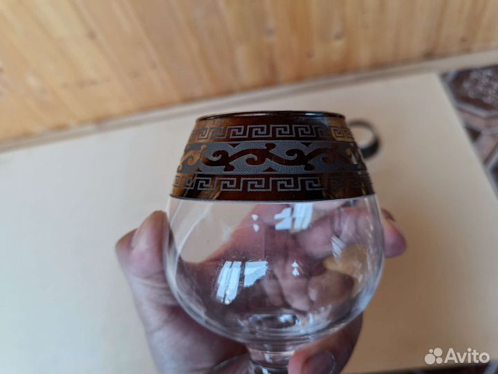 Набор бокалов для бренди или вина Гусь Хрустальный