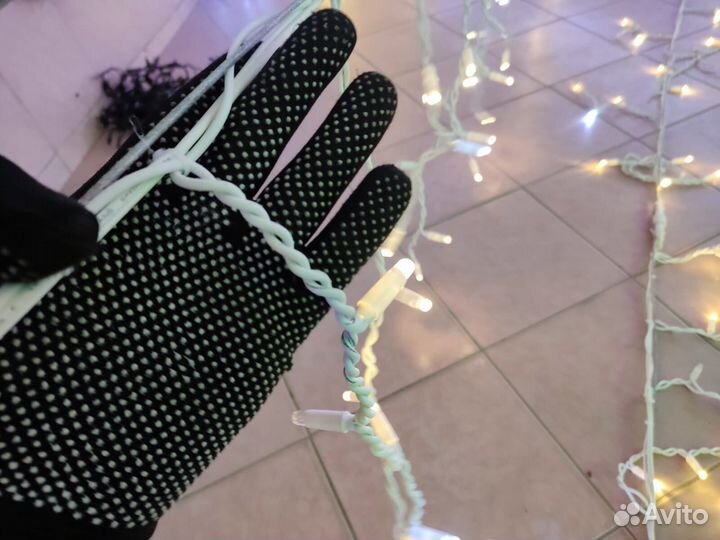 Бахрома уличная белая