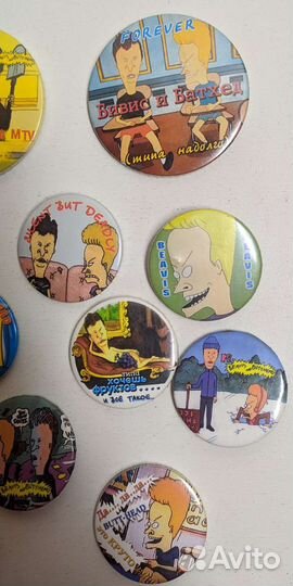 Значки Бивис и Баттхед, из 90х