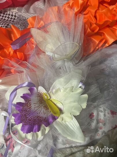 Ленты на машину свадебные