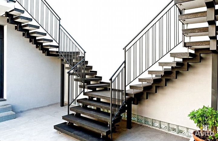 Металлические лесницы и перила дизайн 5867