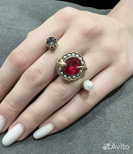 Alexander mcqueen кольцо