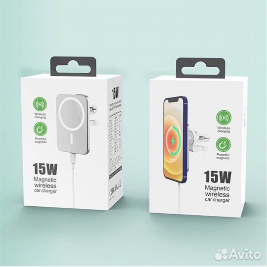 Автомобильная беспроводная зарядка magsafe