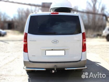 Защита заднего бампера Хендай H-1, 2017-наст.вр