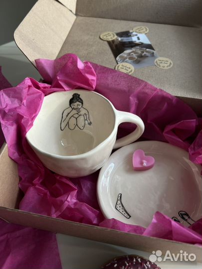 Чайная пара из керамики ручной работы