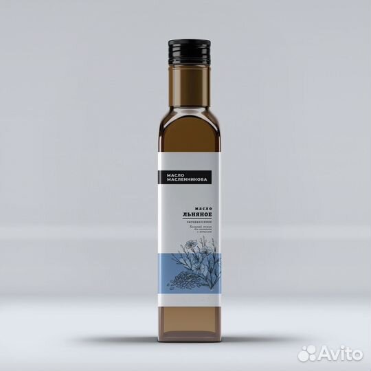 Льняное сыродавленное масло