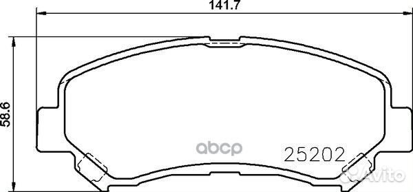 Колодки тормозные nissan juke (F15) /qashqai перед