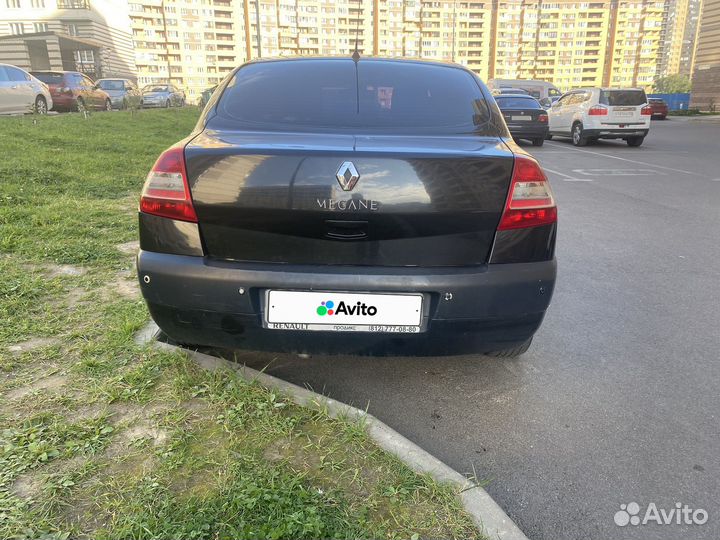 Renault Megane 1.6 МТ, 2008, битый, 185 890 км