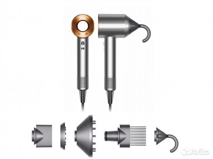 Фен Dyson Supersonic HD07 Nickel Сopper. Оригинал