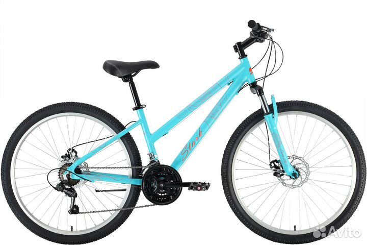 Велосипед 26д. Stark'22 Luna 26.1 D, голубой-оранж